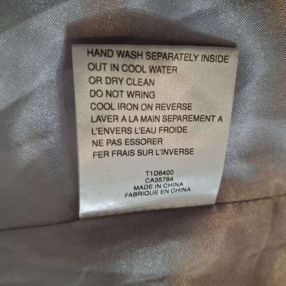 Jaques Vert Mermaid Midi Evening Dress Size 22 Silver Taffeta Satin Lined - Picture 15 of 16